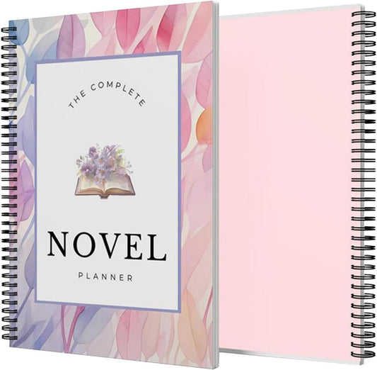 Bexdug Novel Writing Planner Notebook | A5 Daily Writer & Author Planner - Digital Fiction Monthly Habit Tracker, Structured Workbook for Helps Brainstorm, Organize