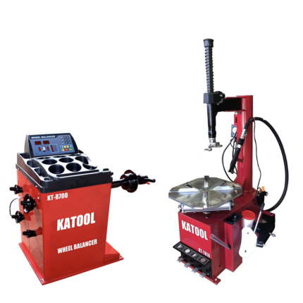 Katool T810-B700 - KT-T810 Swing Arm Tire Changer with Bead Blaster & KT-B700 Wheel Balancer Combo